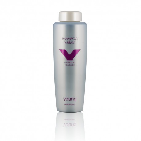 Șampon pentru părul gri și decolorat Young-SILVER ANTIGIALLO SILK PROTEIN 300 ml